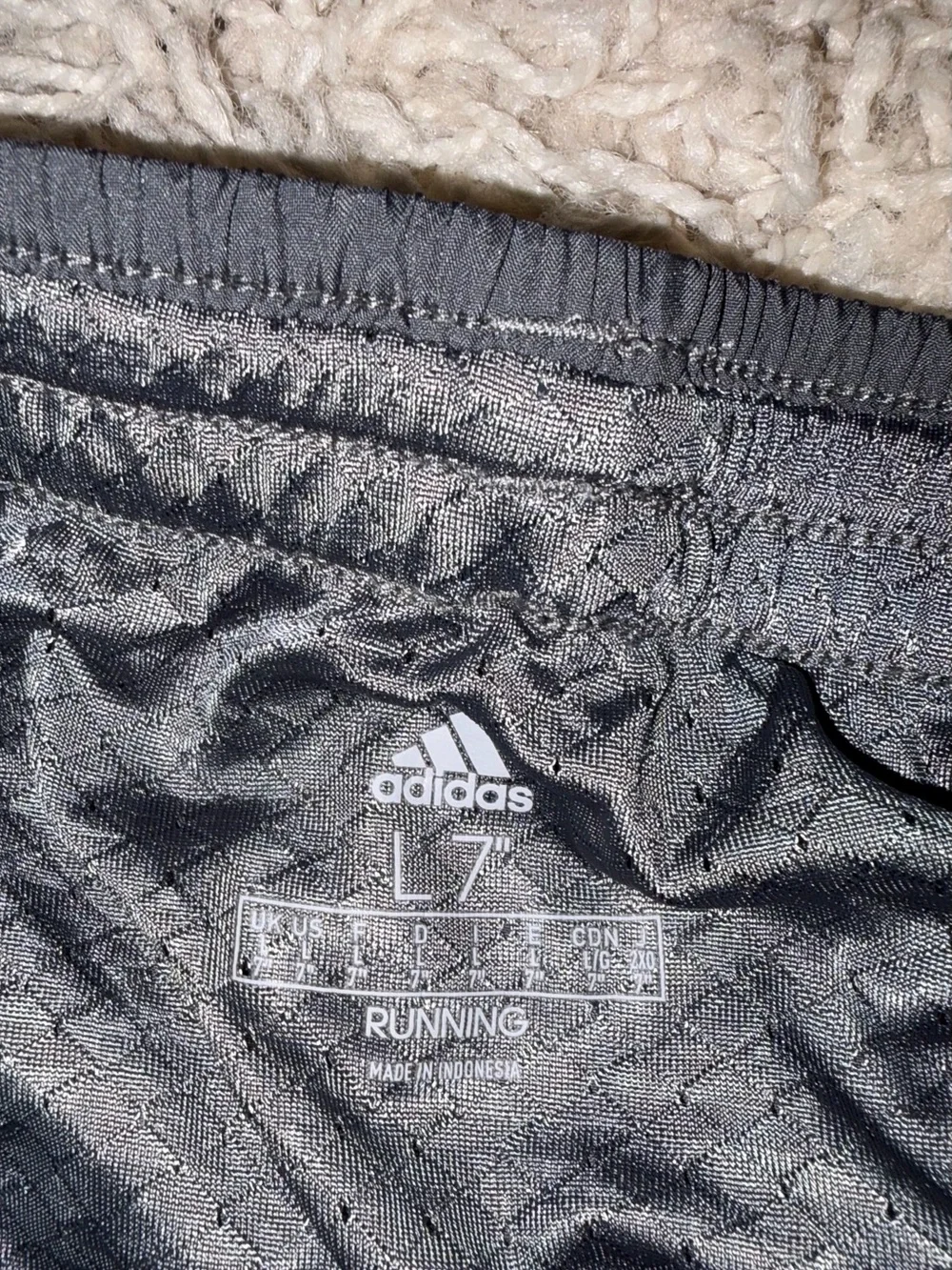 adidas Men’s Dark Gray Athletic Shorts with Logo